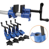 Wood Gluing Pipe Clamp Set 4PCS 3/4"